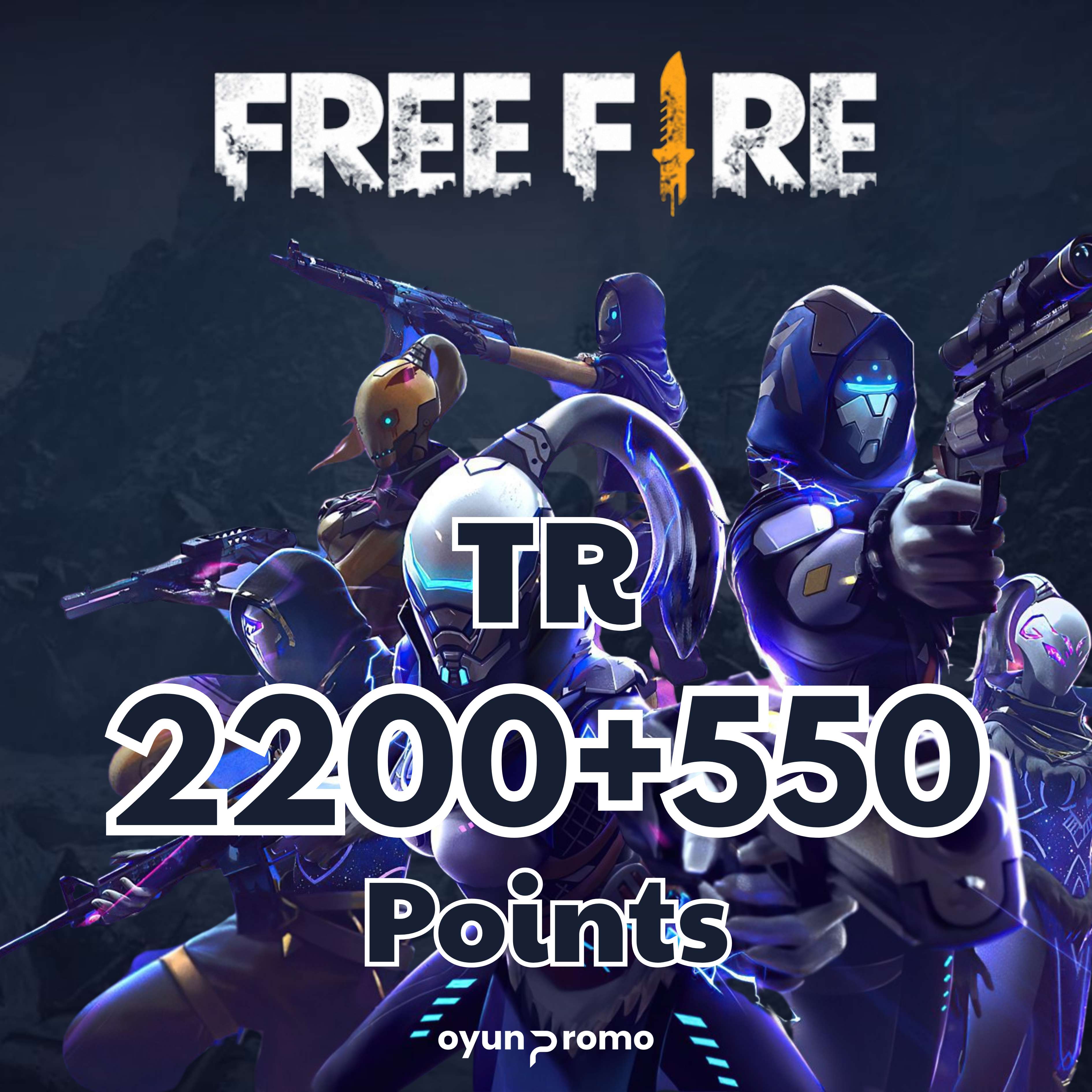 Free Fire 2200 + 550 Diamond
