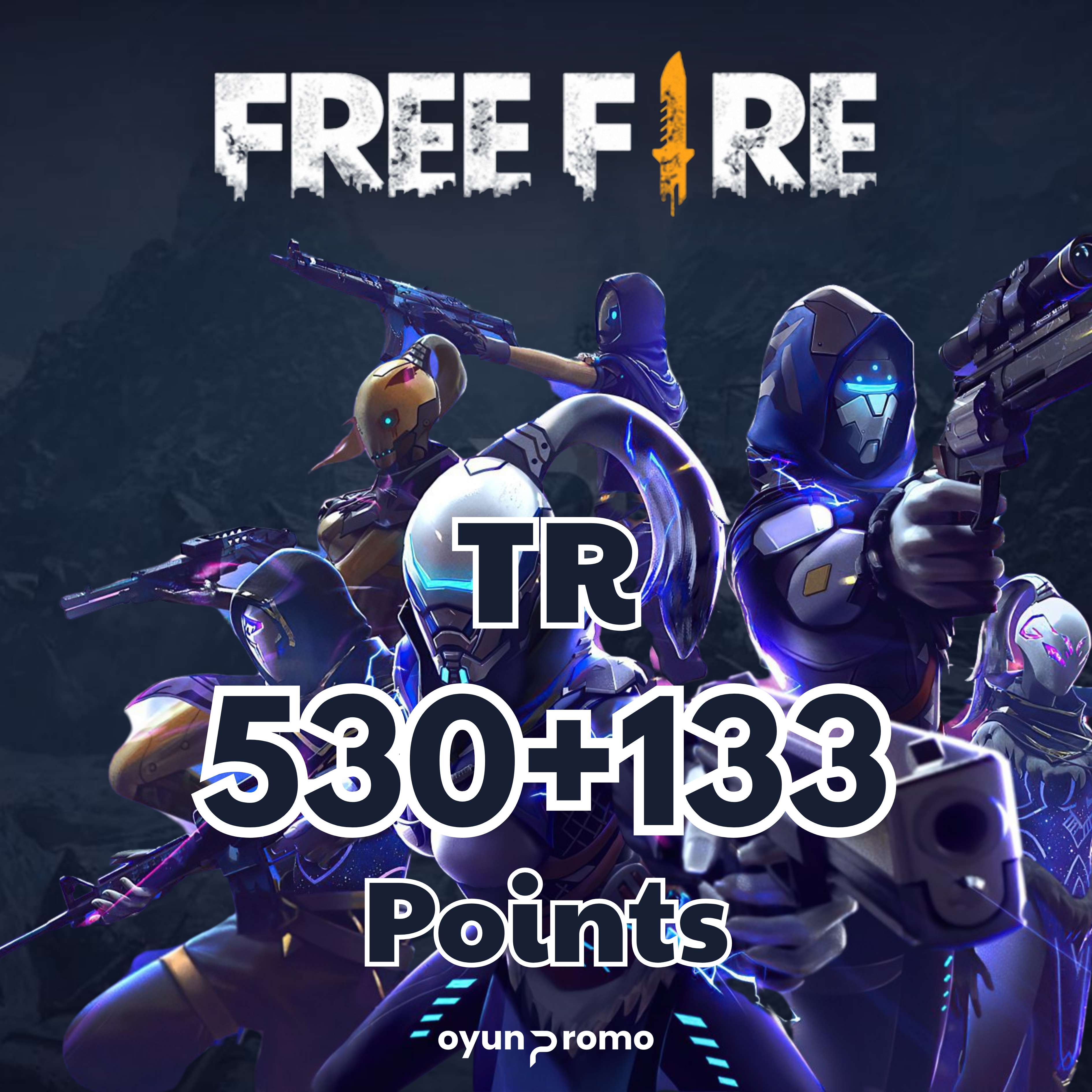 Free Fire 530 + 133 Diamond